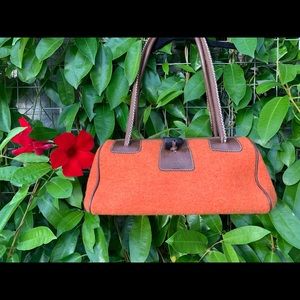 Vintage Italian Boiled Wool Purse